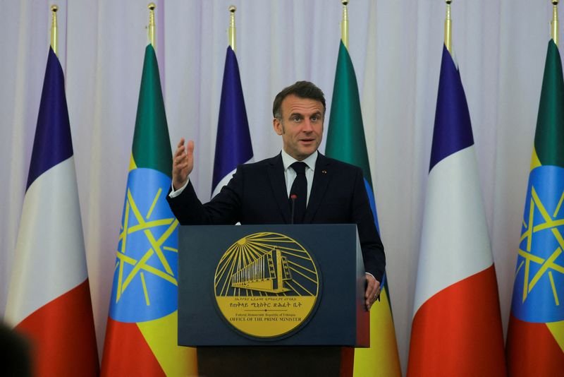 France’s Macron backs Ethiopia’s debt restructuring efforts By Reuters