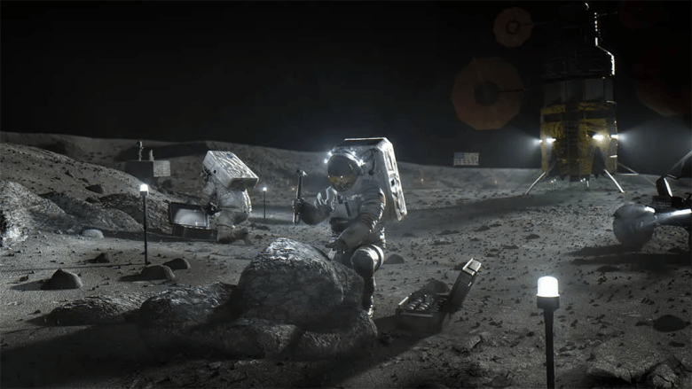 Human Activities Might Create Temporary Atmospheres on the Moon