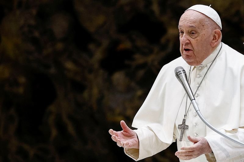 Suffering from heavy cold, Pope Francis to lead Sunday prayers from residence By Reuters