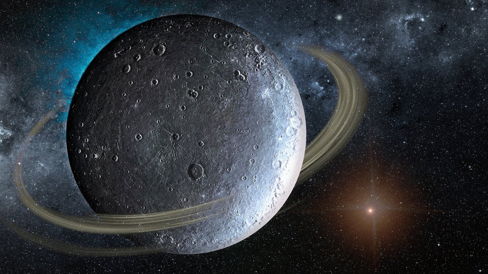 Earth’s moon could’ve had Saturn-like rings, new study hints