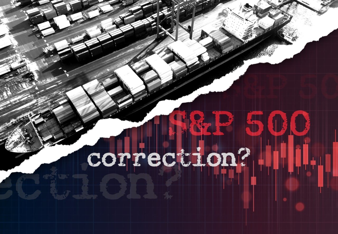 SampP 500 flirts with correction territory as Trumps trade war