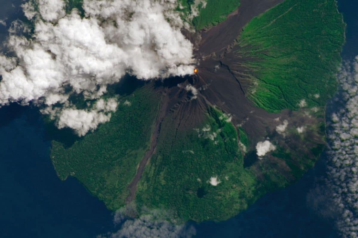 Underwater Volcano Sharkcano Erupts Sending a Massive Plume into the